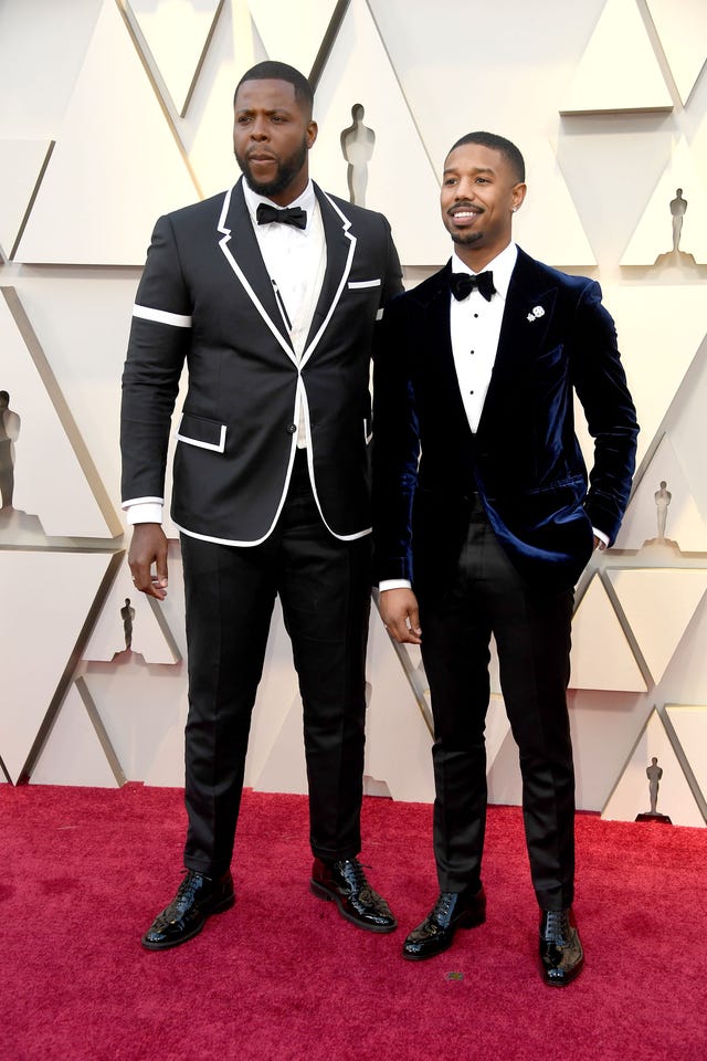 Winston Duke and Michael B. Jordan at the 91st Annual Academy Awards