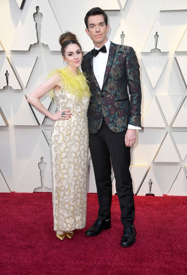 Annamarie Tendler and John Mulaney at 2019 oscars