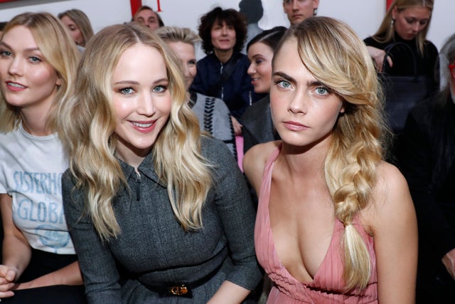 Jennifer Lawrence and Cara Delevingne