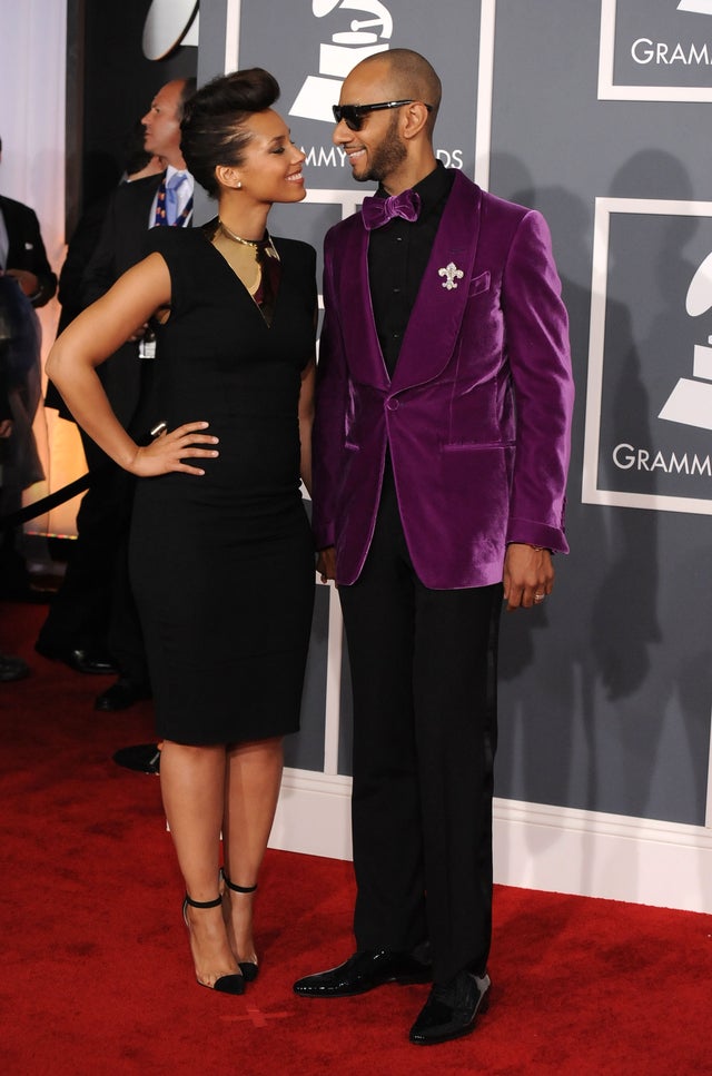 Alicia Keys and Swizz Beats at 2012 grammys