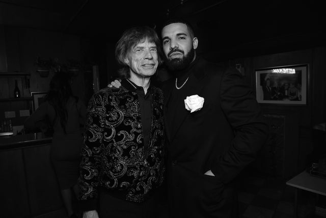 Mick Jagger and Drake