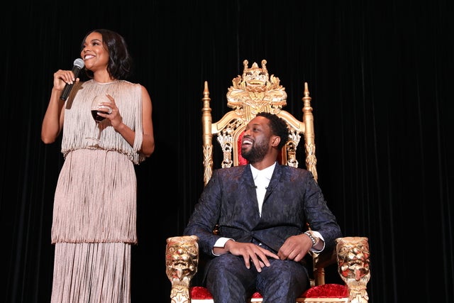 Gabrielle Union and Dwyane Wade at nba-all star toast