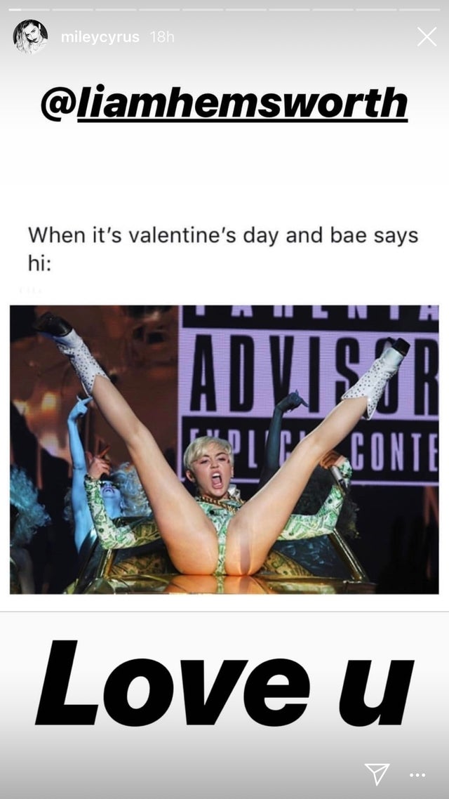 Miley Cyrus NSFW valentine