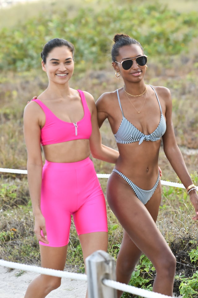 Shanina Shaik and Jasmine Tookes