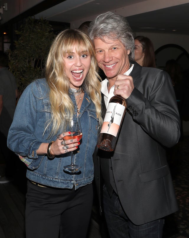 Miley Cyrus and Jon Bon Jovi