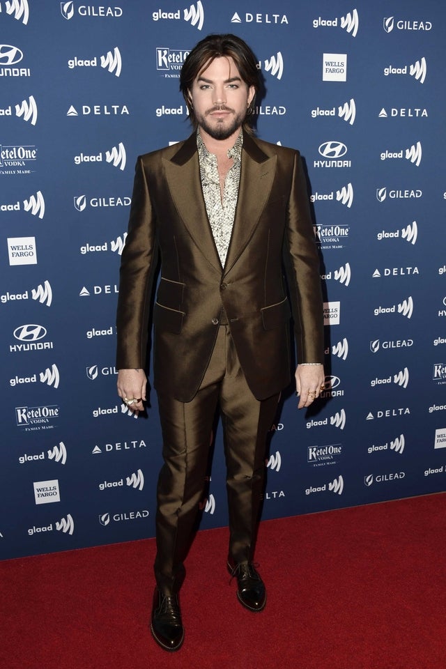 Adam Lambert at the 30th Annual GLAAD Media Awards at the Beverly Hilton Hotel in LA on March 28