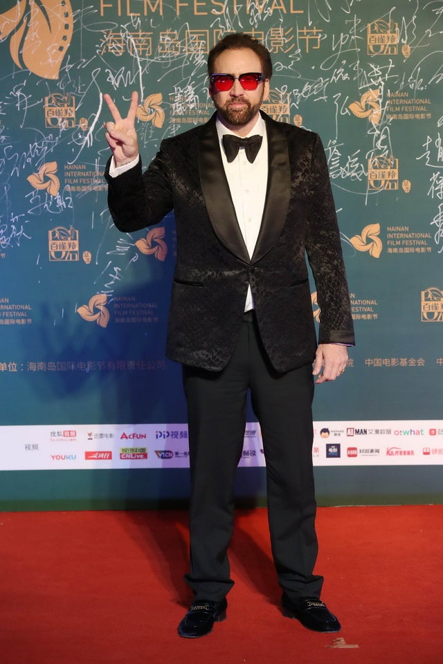 Nicolas Cage at the opening ceremony of the 1st Hainan International Film Festival 