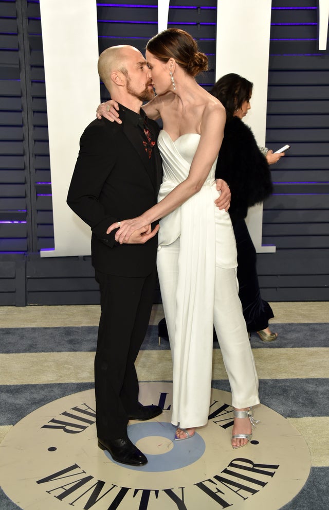 Sam Rockwell and Leslie Bibb at 2019 vf party