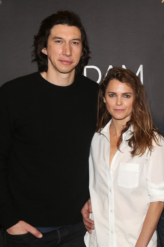 Adam Driver and Keri Russell at photocall for burn this