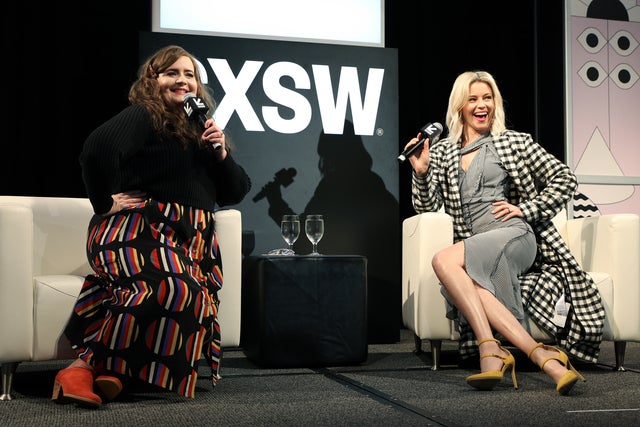 Aidy Bryant and Elizabeth Banks