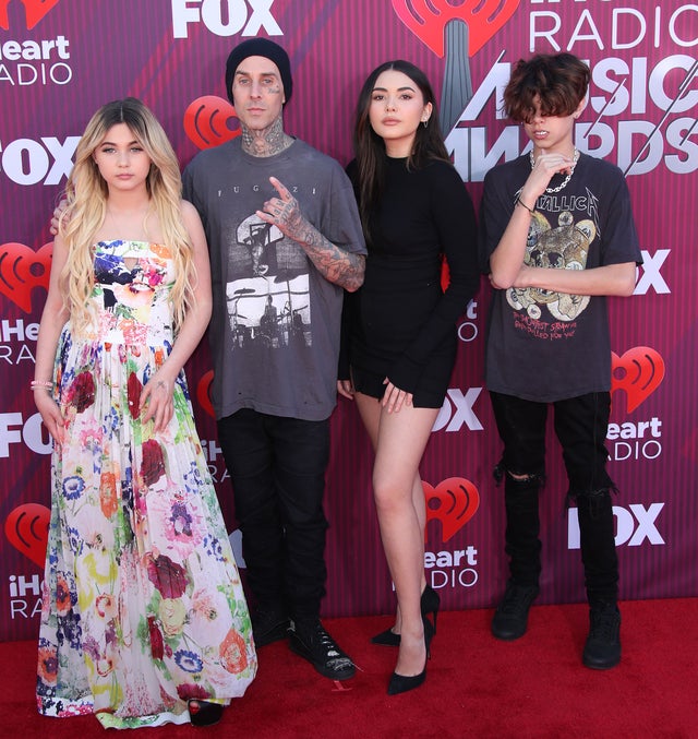 Travis Barker and family