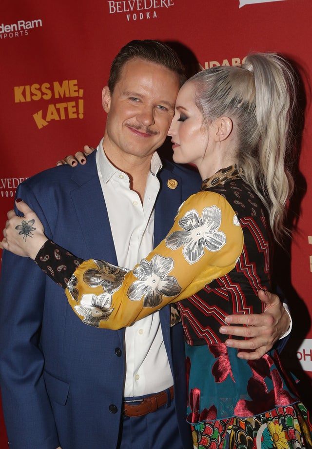 Will Chase and Ingrid Michaelson at kiss me kate opening night