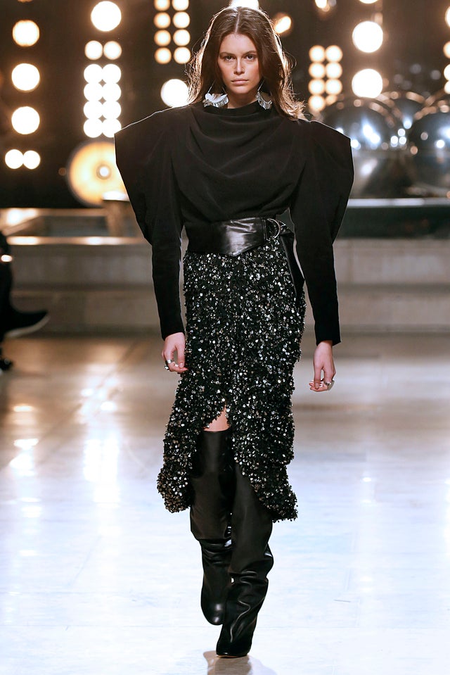 Kaia Gerber on Isabel Marant runway