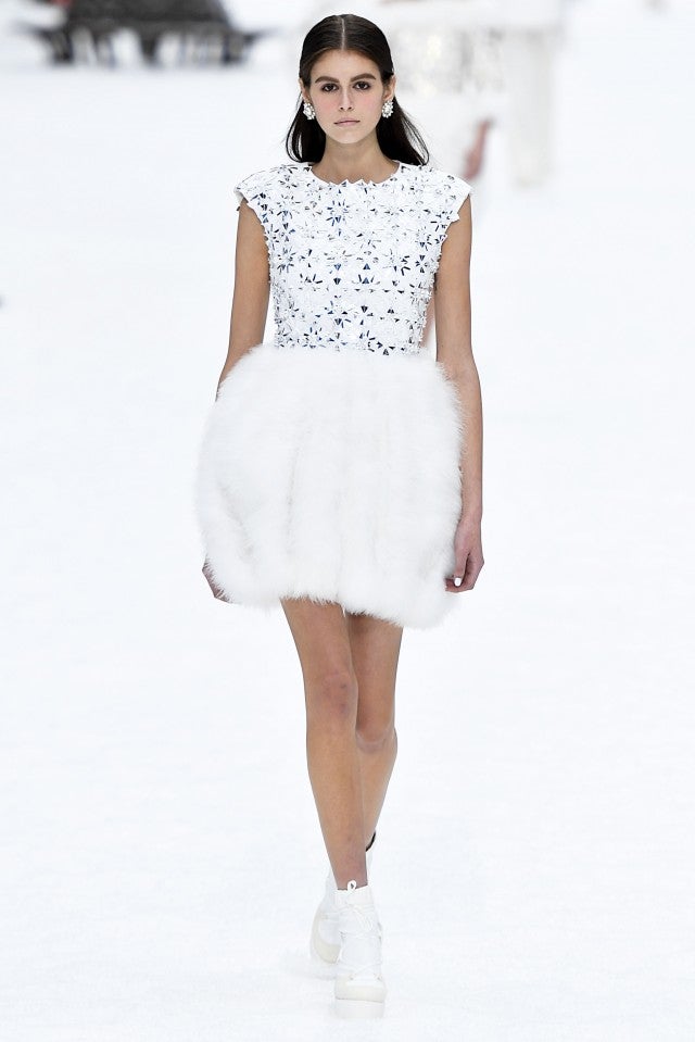 Kaia Gerber on Chanel runway