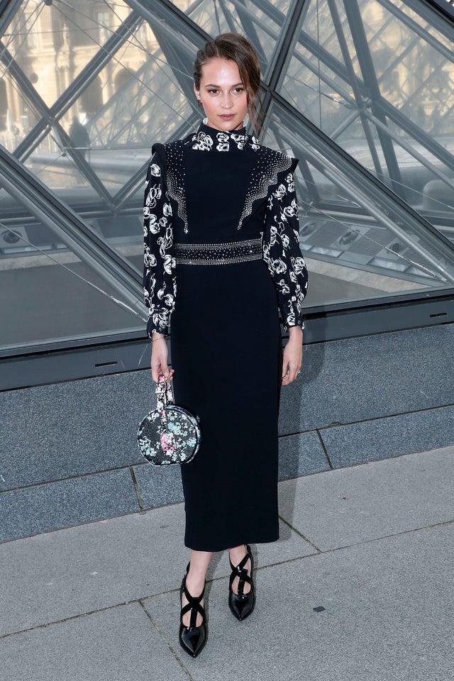 Alicia Vikander at Louis Vuitton show