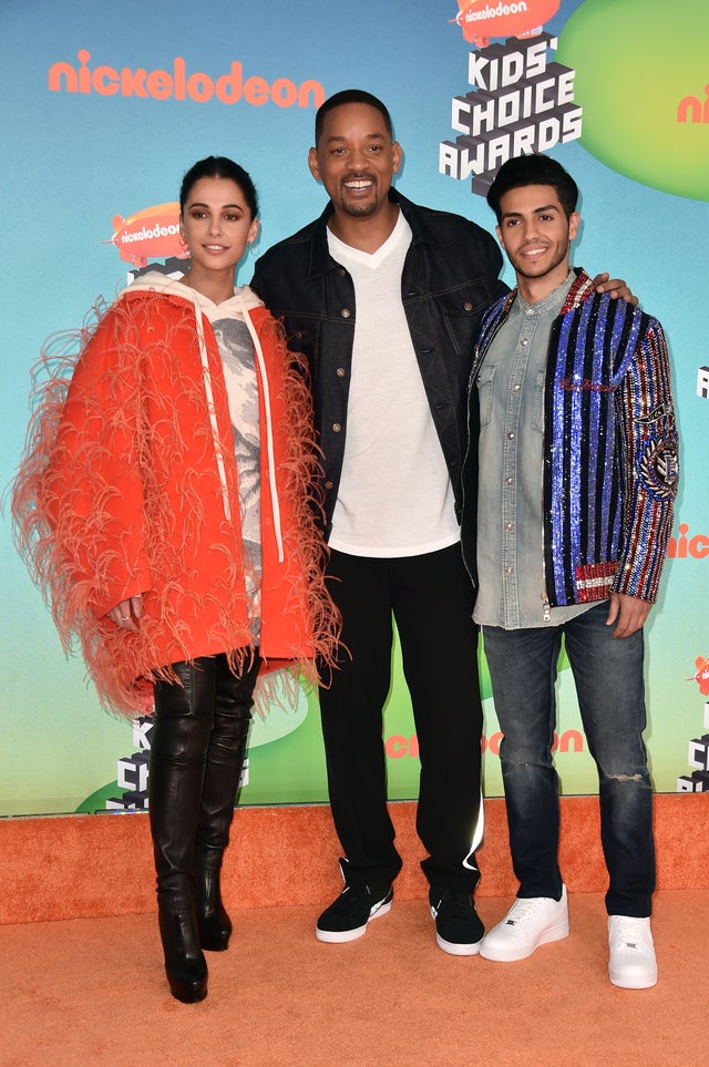 Naomi Scott, Will Smith and Mena Massoud Kids Choice Awards