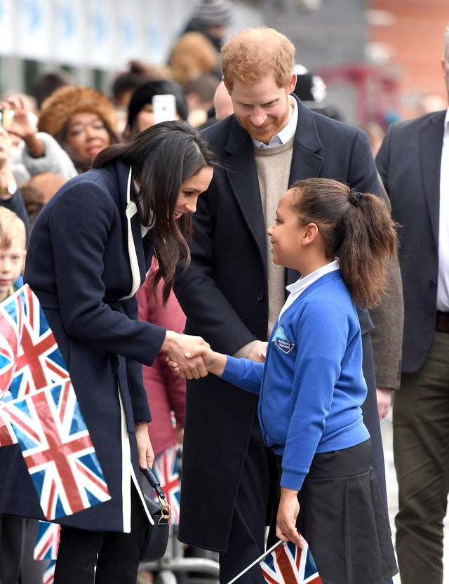 Meghan and Harry in Birmingham in 2018