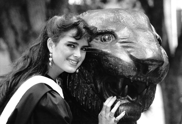 Brooke shields graduates from princeton