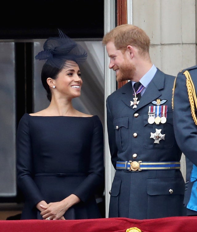 Meghan and Harry watch RAF in july 2018