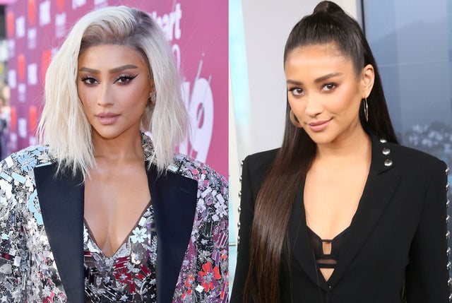 Shay Mitchell - hair split