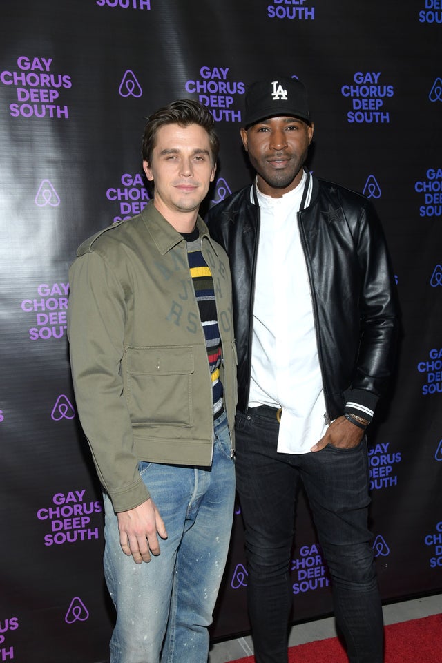 Antoni Porowski and Karamo Brown at airbnb party