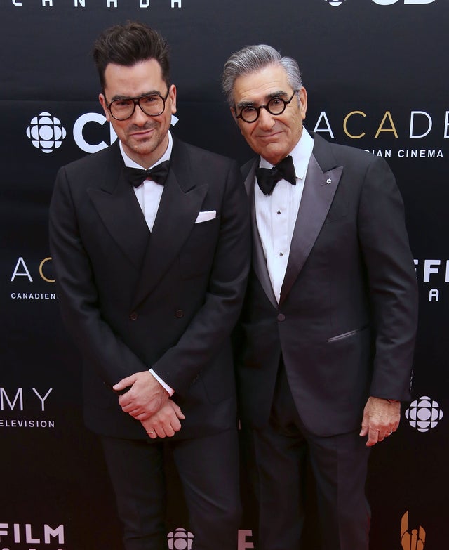 Dan Levy and Eugene Levy at the 2019 Canadian Screen Awards Broadcast Gala