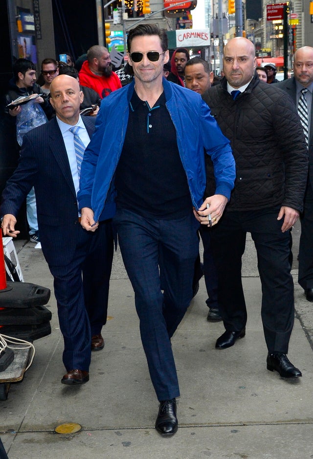 Hugh Jackman in NYC at GMA