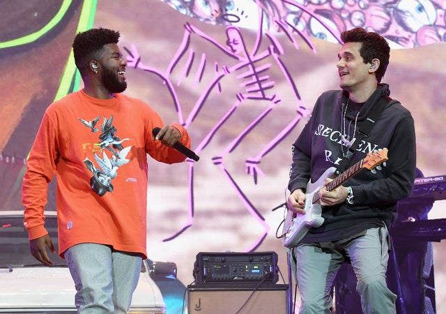 Khalid and John Mayer at coachella weekend 2