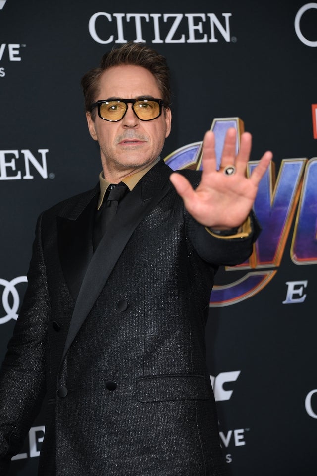 Robert Downey Jr at endgame premiere