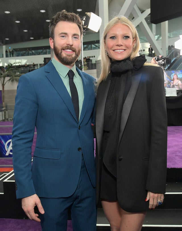 Chris Evans and Gwyneth Paltrow at endgame premiere