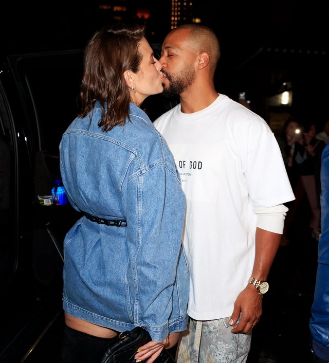 Ashley Graham and Justin Ervin at gigi hadid bday party