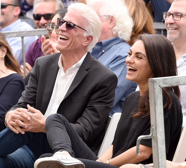 Ted Danson and Mila Kunis at Seth MacFarlane Star on The Hollywood Walk Of Fame ceremony
