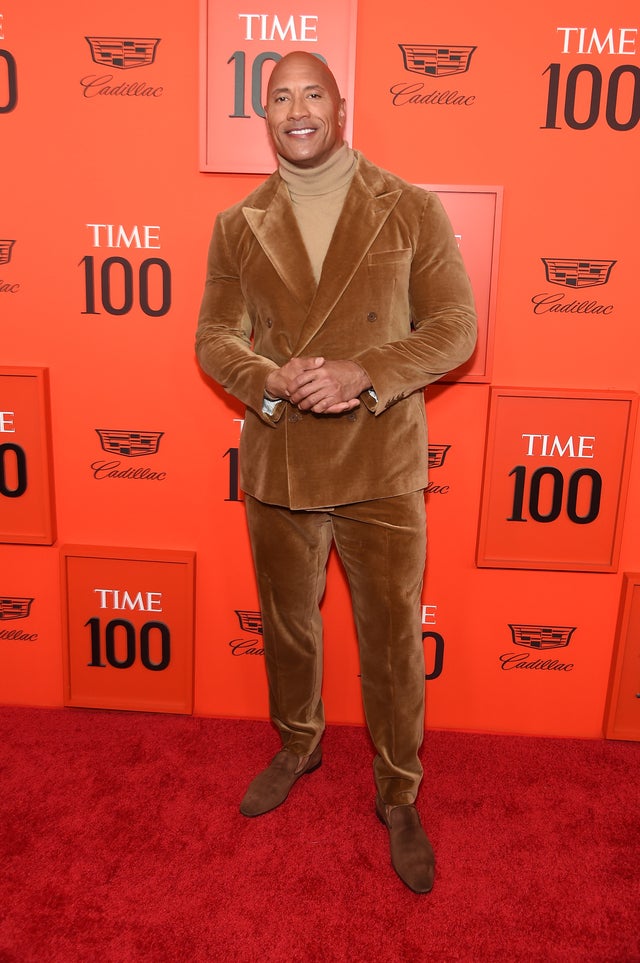 Dwayne Johnson at time 100 gala