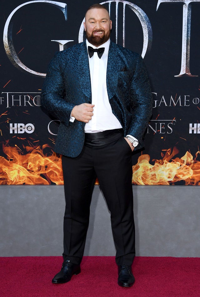 Hafþor Julius Bjornsson at GoT s8 premiere