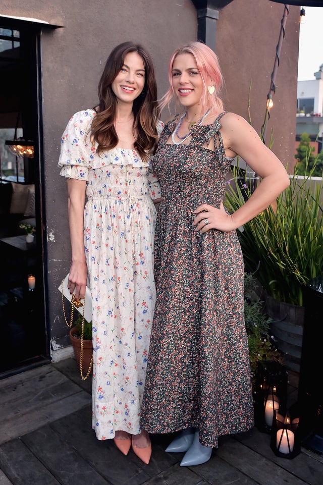 Michelle Monaghan and Busy Philipps at netaporter dinner