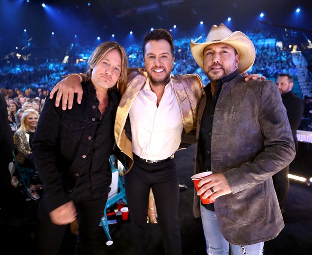 Keith Urban, Luke Bryan and Jason Aldean at 2019 acm awards