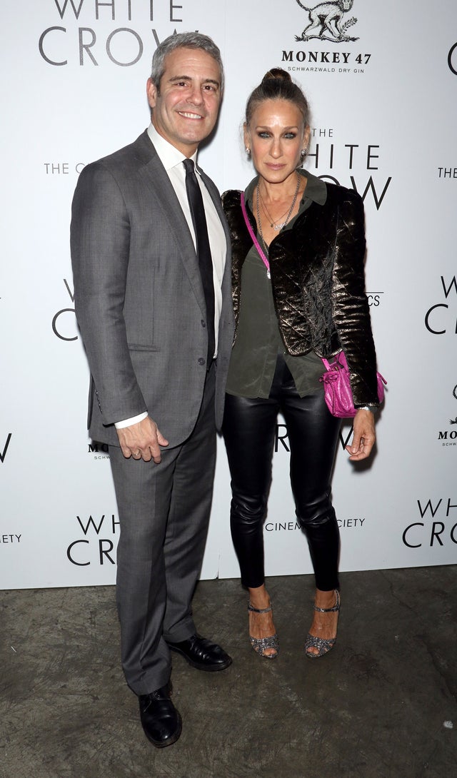 Andy Cohen and Sarah Jessica Parker at The White Crow screening