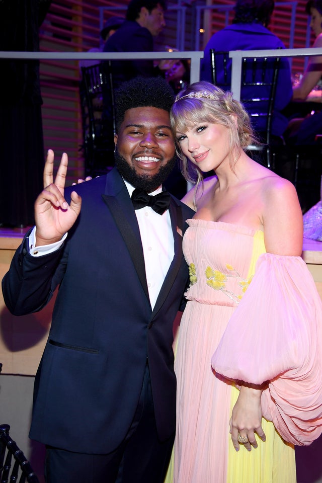 Khalid and Taylor Swift at time 100 gala