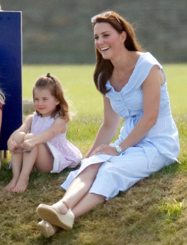Kate Middleton and Princess Charlotte at Maserati Royal Charity Polo trophy