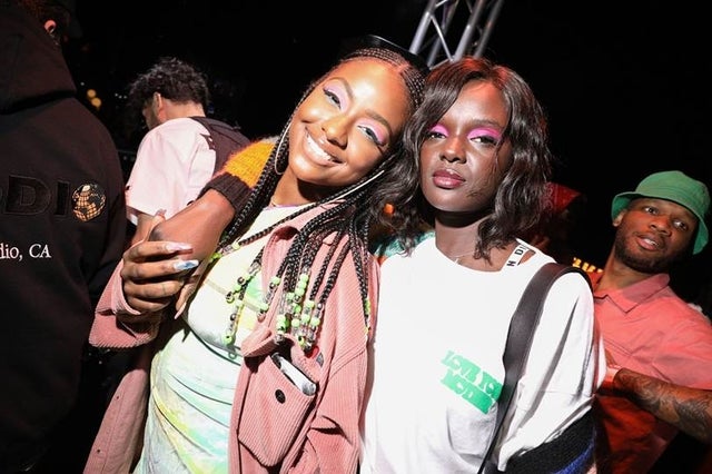 Justine Skye and Duckie Thot at coachella 2019