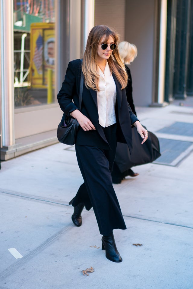 Elizabeth Olsen leaves #confidentbeauty lunch