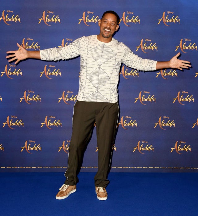 Will Smith at aladdin photocall in london