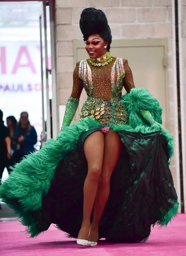 Asia O'Hara walks the pink carpet at RuPaul's DragCon LA 2019