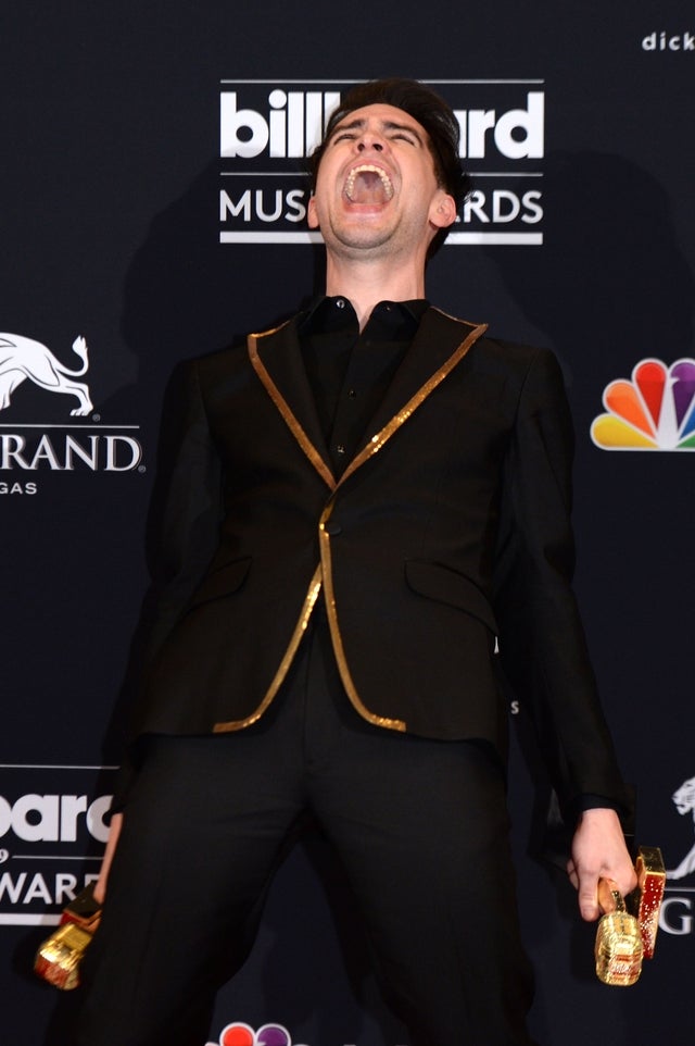 Brendon Urie at 2019 billboard music awards press room