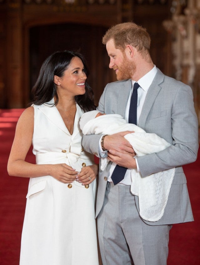 Meghan Markle and Prince Harry with ARchie