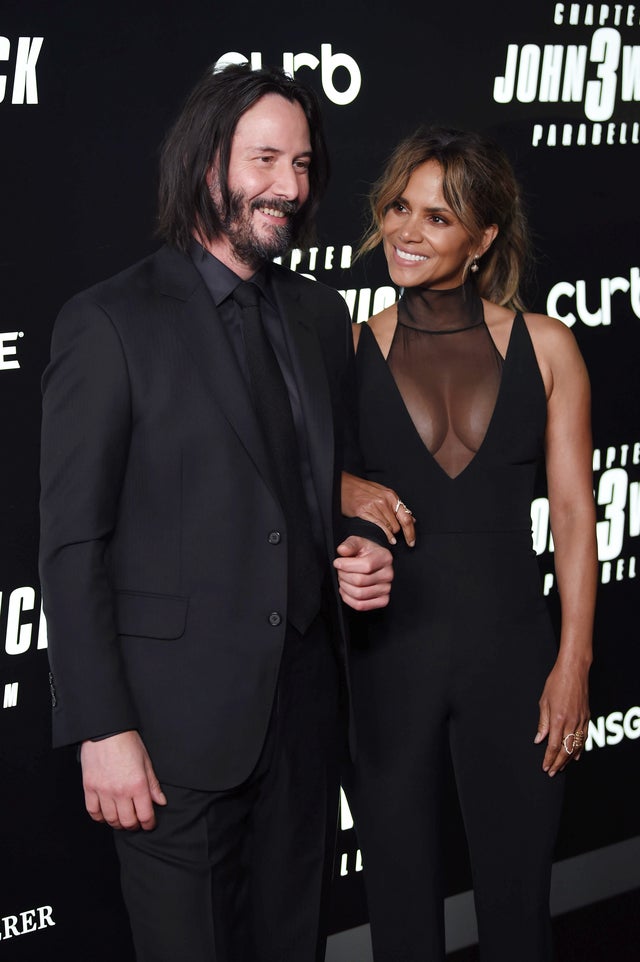 Keanu Reeves and Halle Berry at the "John Wick: Chapter 3" world premiere