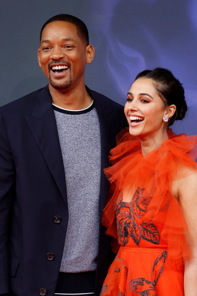 Will Smith and Naomi Scott at aladdin premiere in berlin