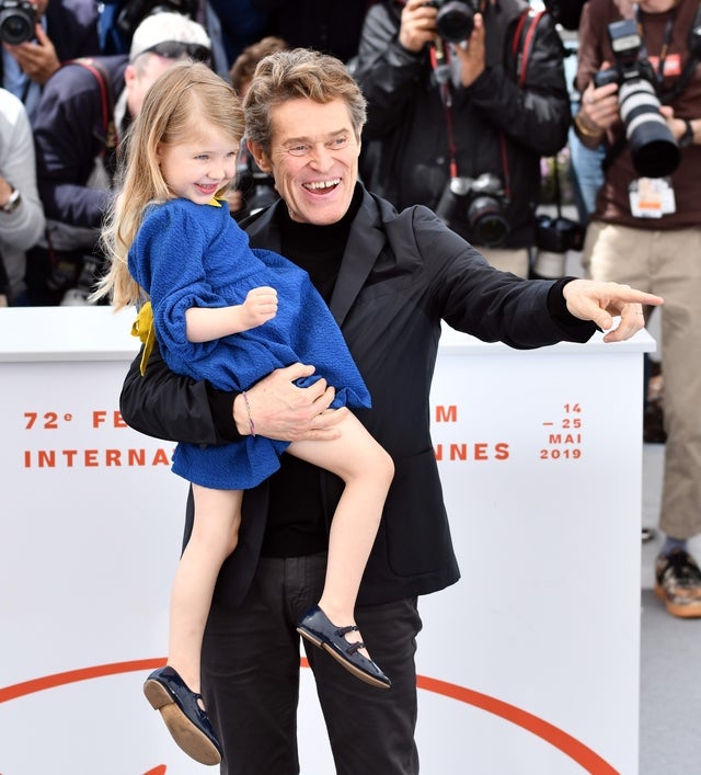 Willem Dafoe and Anna Ferrara at Cannes photocall