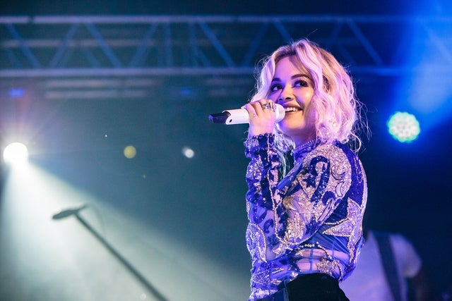 Rita Ora performs in Italy