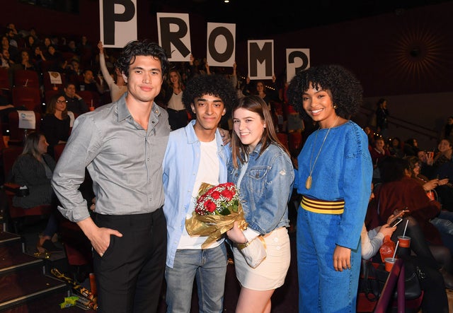 Charles Melton and Yara Shahidi at The Sun Is Also a Star screening in Toronto